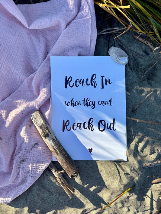"Reach In" Mental Health Print