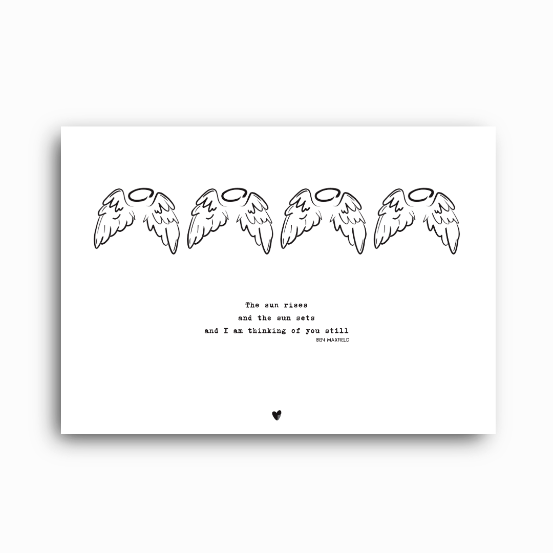 Angel Wings Baby Loss Print: A Personalised Remembrance Print