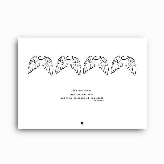 Angel Wings Baby Loss Print: A Personalised Remembrance Print