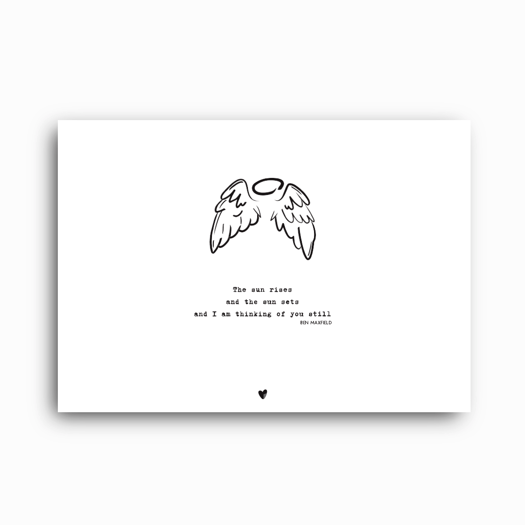 Angel Wings Baby Loss Print: A Personalised Remembrance Print