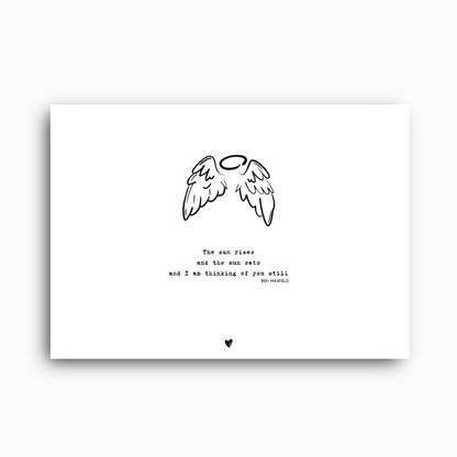 Angel Wings Baby Loss Print: A Personalised Remembrance Print