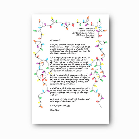 Elf Arrival Letter – Personalised & Printable