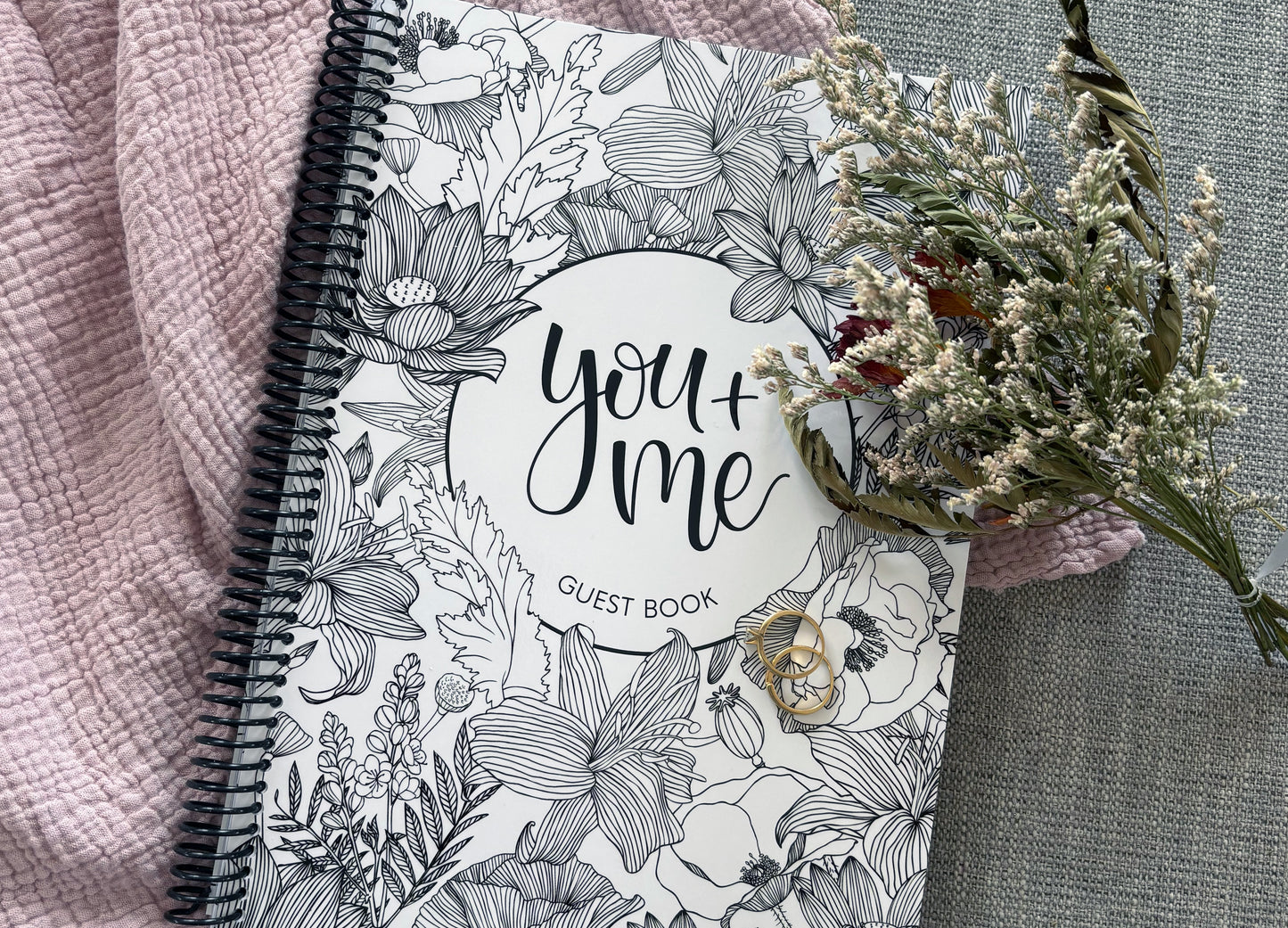 'You + Me' Keepsake Guest Book