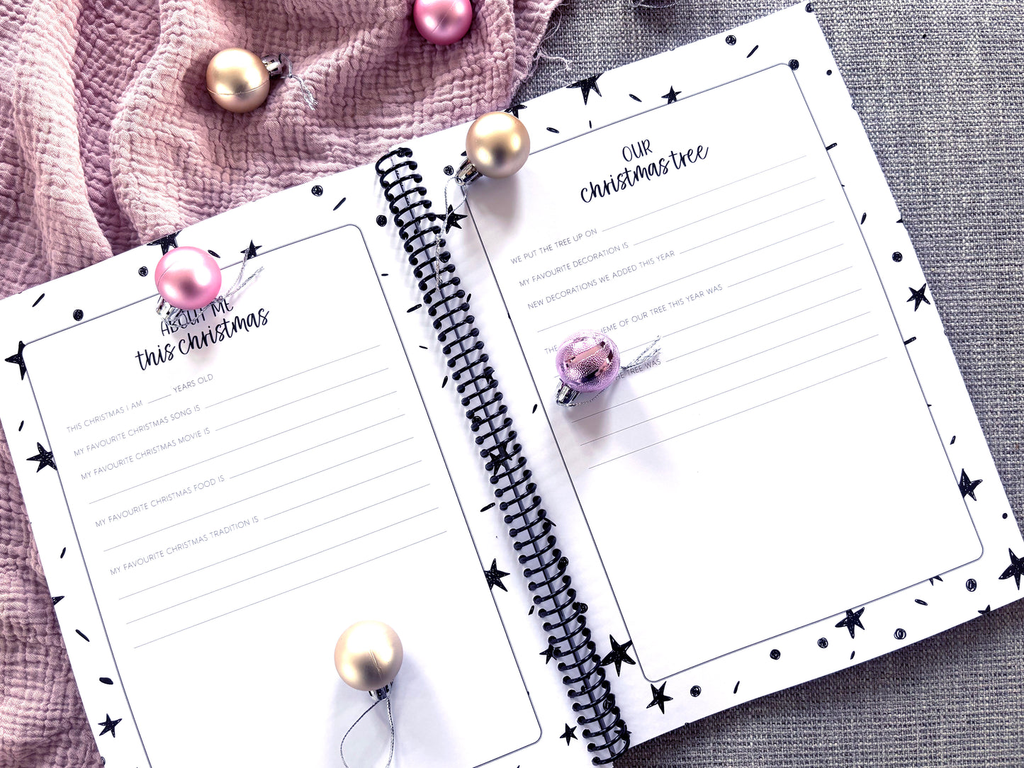 Personalised Christmas Memories Keepsake Book