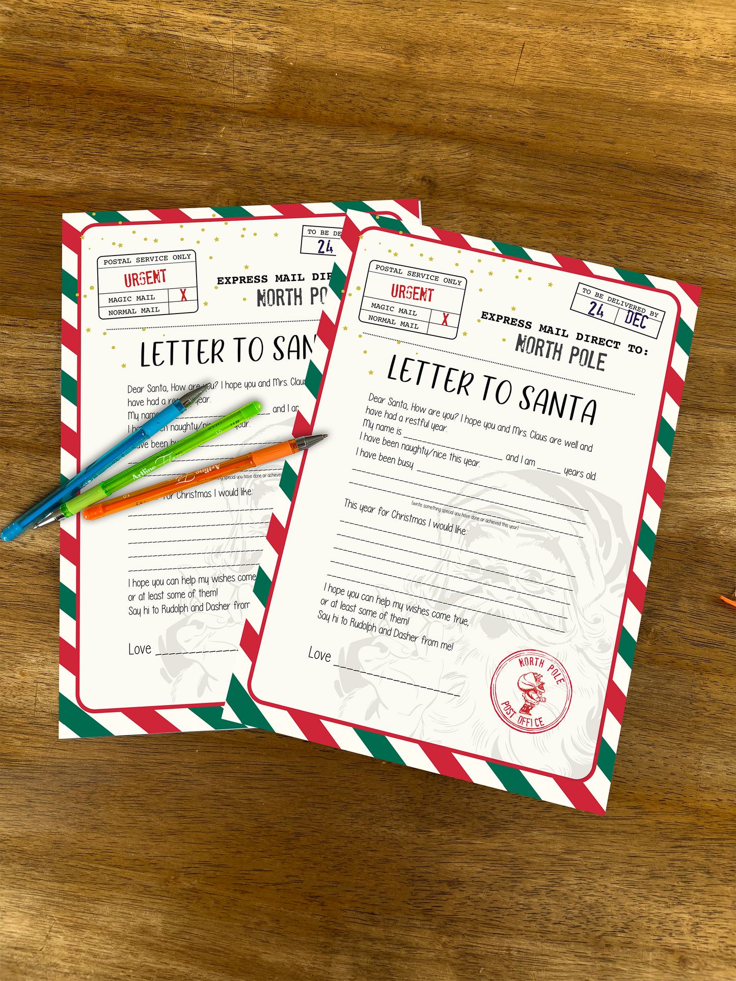 Free Printable Letter To Santa