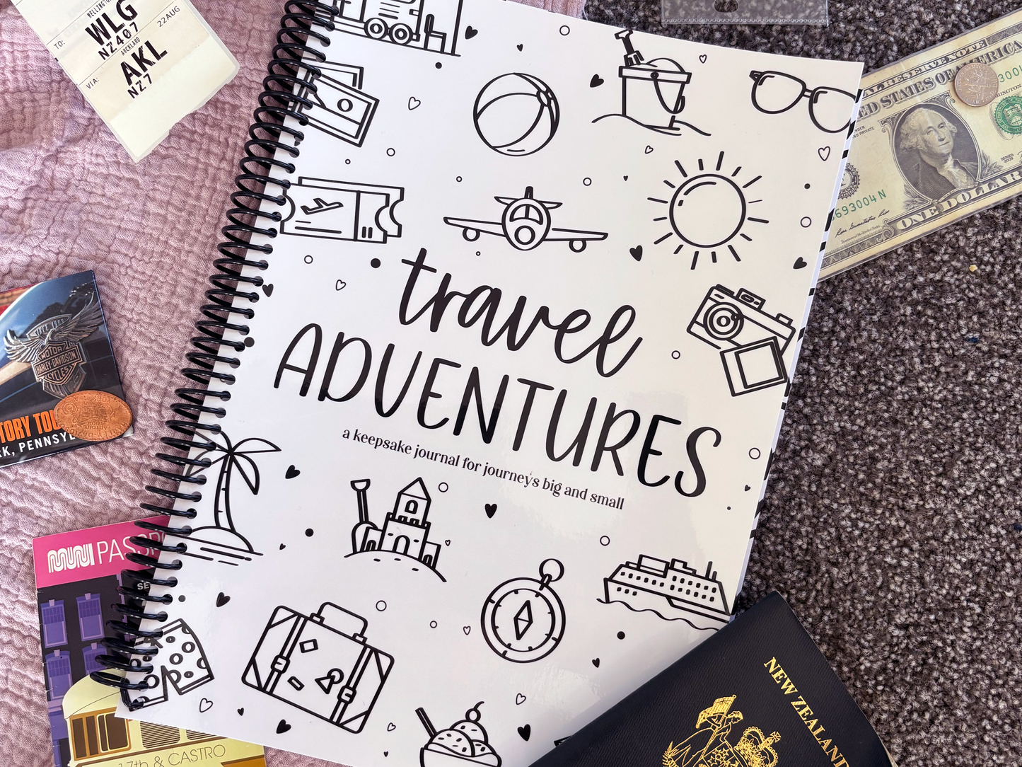 Travel Adventures - A keepsake book for journeys big and small