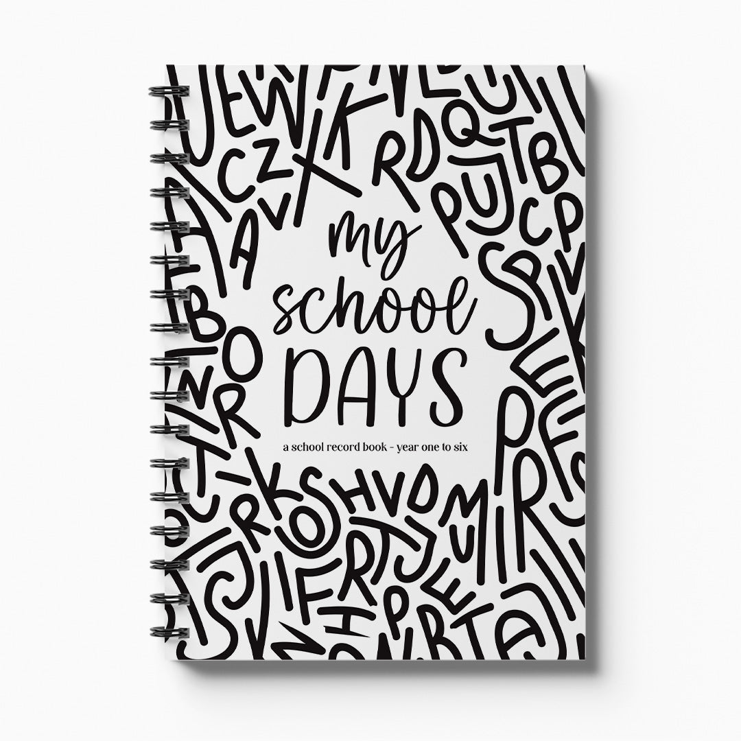 My School Days: A School Record Keepsake Book | Primary, Intermediate & High School Books
