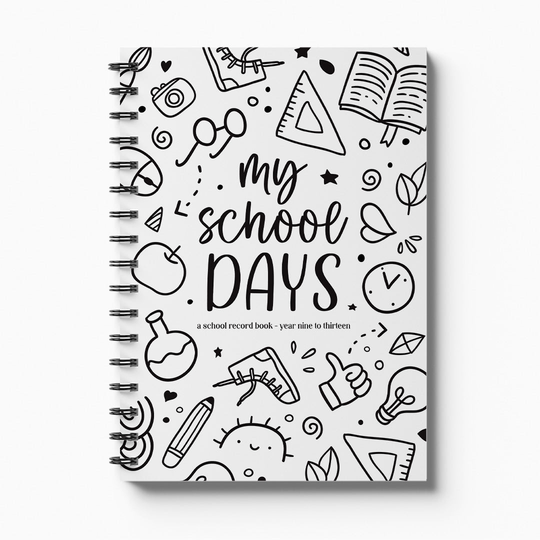 My School Days: A School Record Keepsake Book | Primary, Intermediate & High School Books