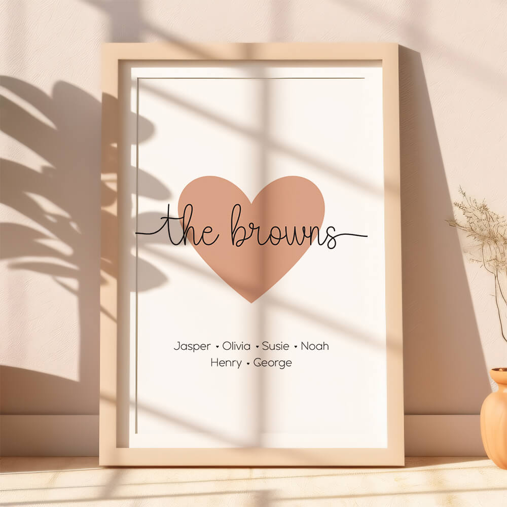 Family name print