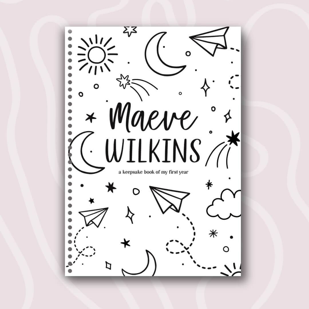 Replacement baby keepsake book cover