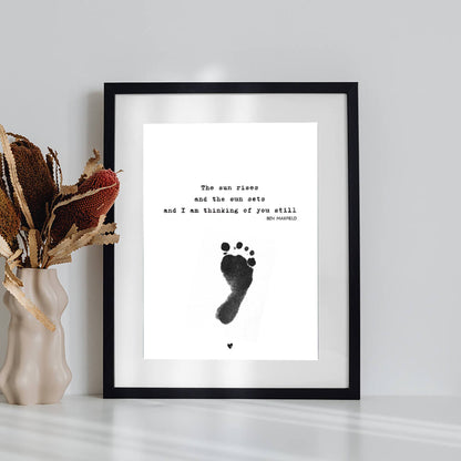 Thinking of You Memorial Print: A Remembrance Keepsake Print
