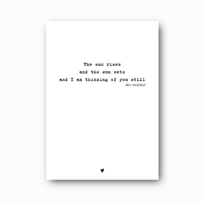 Thinking of You Memorial Print: A Remembrance Keepsake Print